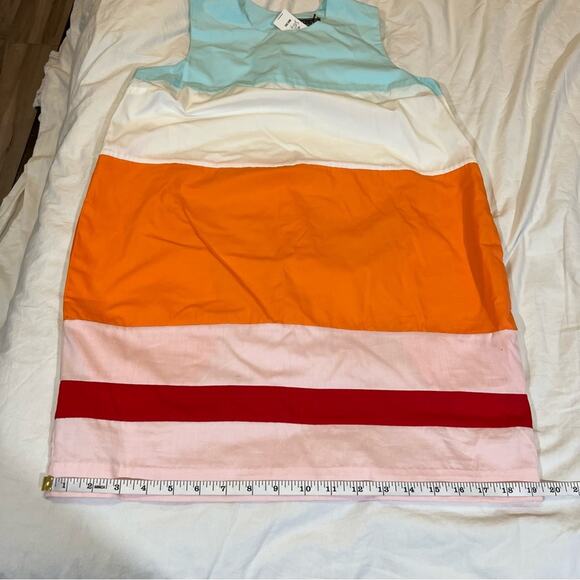 MDS Stripes NWT Sleeveless Colorblocked Shift Mini Dress sz 4 - Picture 9 of 15